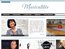 Tablet Screenshot of musicalitis.com